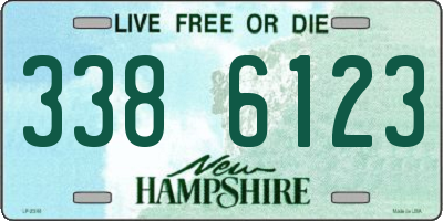 NH license plate 3386123