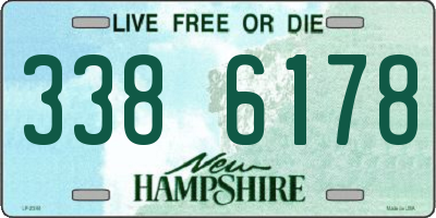 NH license plate 3386178