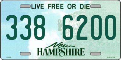 NH license plate 3386200