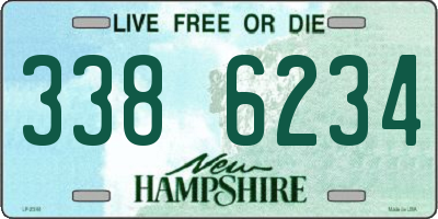NH license plate 3386234