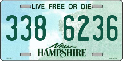 NH license plate 3386236