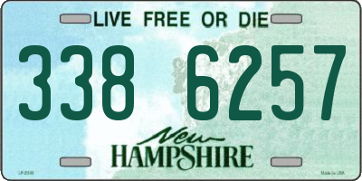 NH license plate 3386257