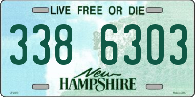 NH license plate 3386303
