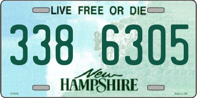 NH license plate 3386305