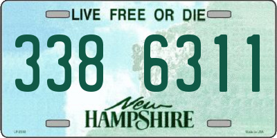 NH license plate 3386311