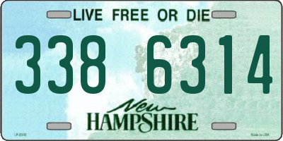 NH license plate 3386314