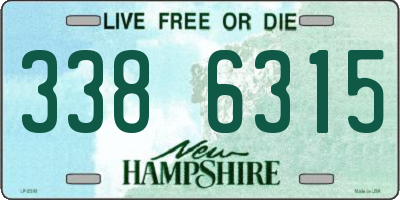 NH license plate 3386315