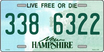 NH license plate 3386322
