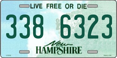 NH license plate 3386323