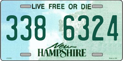 NH license plate 3386324