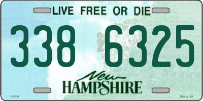 NH license plate 3386325