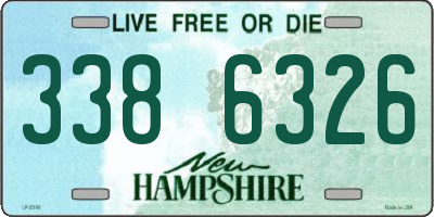 NH license plate 3386326