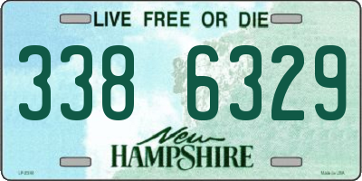NH license plate 3386329