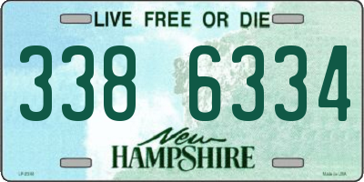 NH license plate 3386334