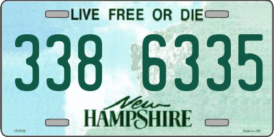 NH license plate 3386335
