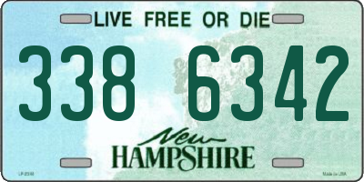 NH license plate 3386342