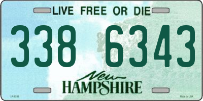 NH license plate 3386343