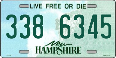 NH license plate 3386345