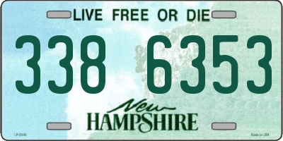 NH license plate 3386353