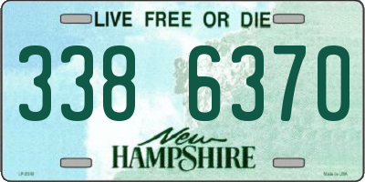 NH license plate 3386370