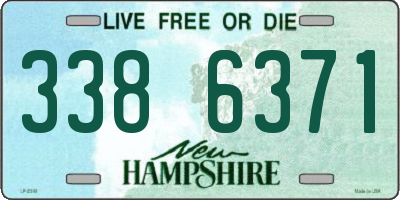 NH license plate 3386371