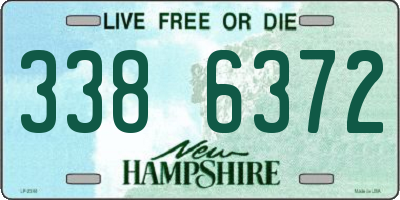 NH license plate 3386372