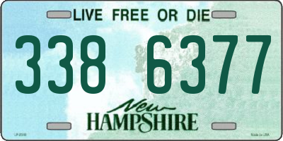 NH license plate 3386377