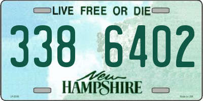 NH license plate 3386402