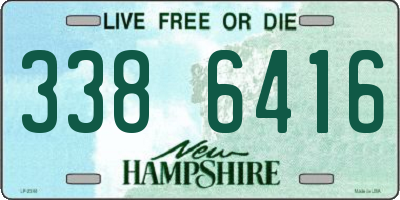 NH license plate 3386416