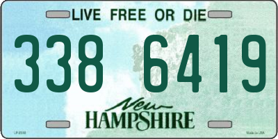 NH license plate 3386419
