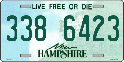 NH license plate 3386423