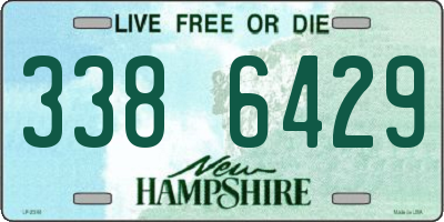NH license plate 3386429