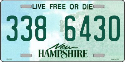 NH license plate 3386430