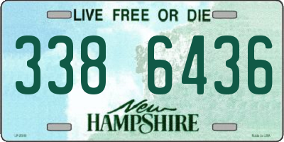 NH license plate 3386436