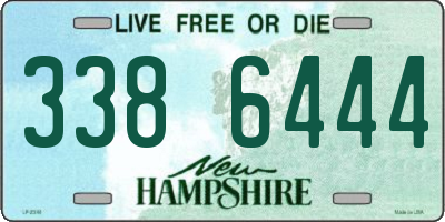 NH license plate 3386444