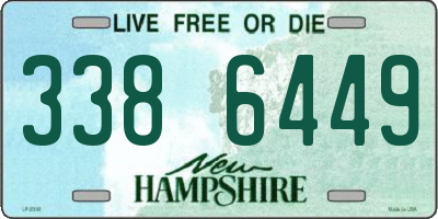 NH license plate 3386449