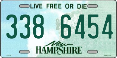 NH license plate 3386454
