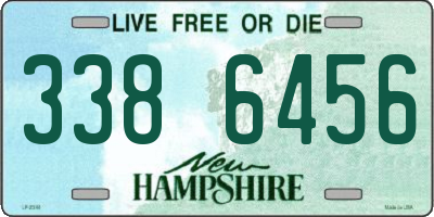 NH license plate 3386456