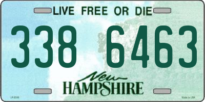 NH license plate 3386463