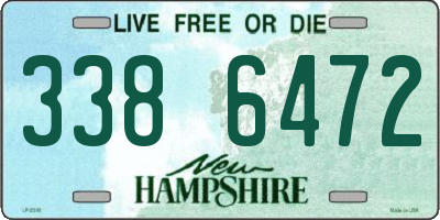 NH license plate 3386472