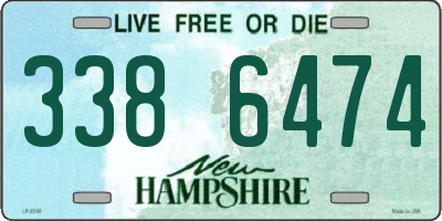 NH license plate 3386474