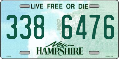 NH license plate 3386476