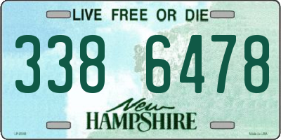 NH license plate 3386478