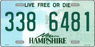 NH license plate 3386481