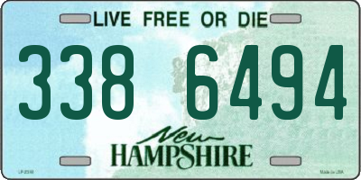 NH license plate 3386494