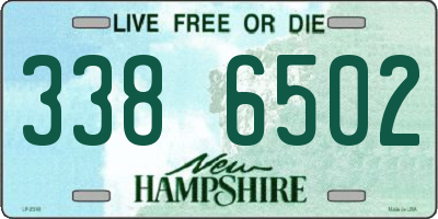 NH license plate 3386502