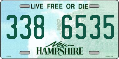 NH license plate 3386535