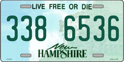 NH license plate 3386536