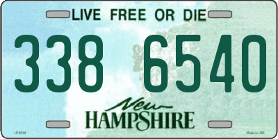 NH license plate 3386540