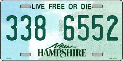NH license plate 3386552